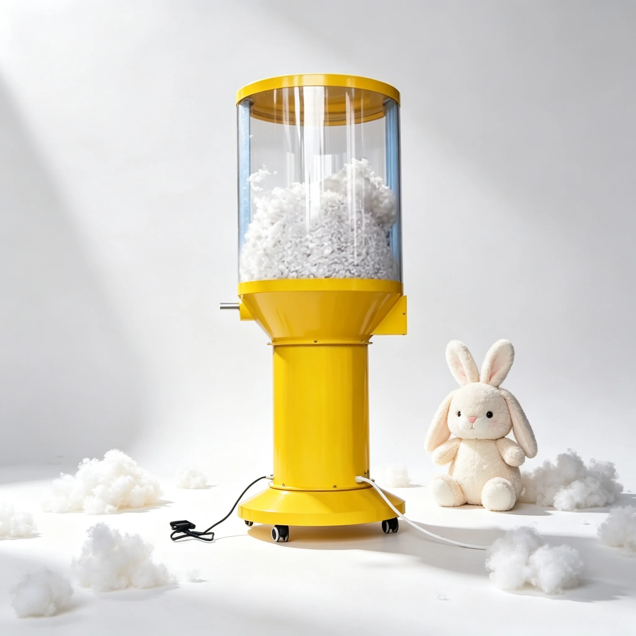 DIY Cotton Filling Machine Plush Toy Stuffing Device Electric Music For Kids Experience Game Customized