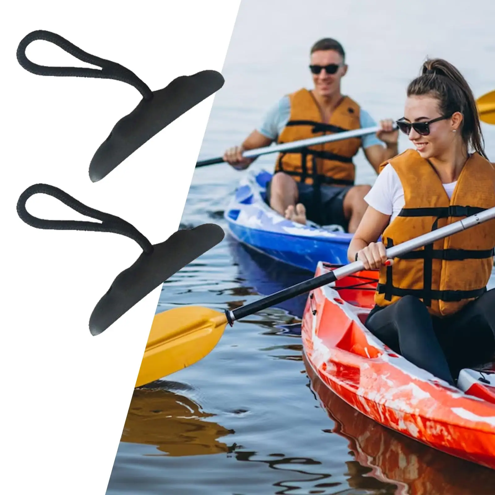 2x 2x caiaque marinho transportar corda alças acessórios de caiaque puxar apertos canoa