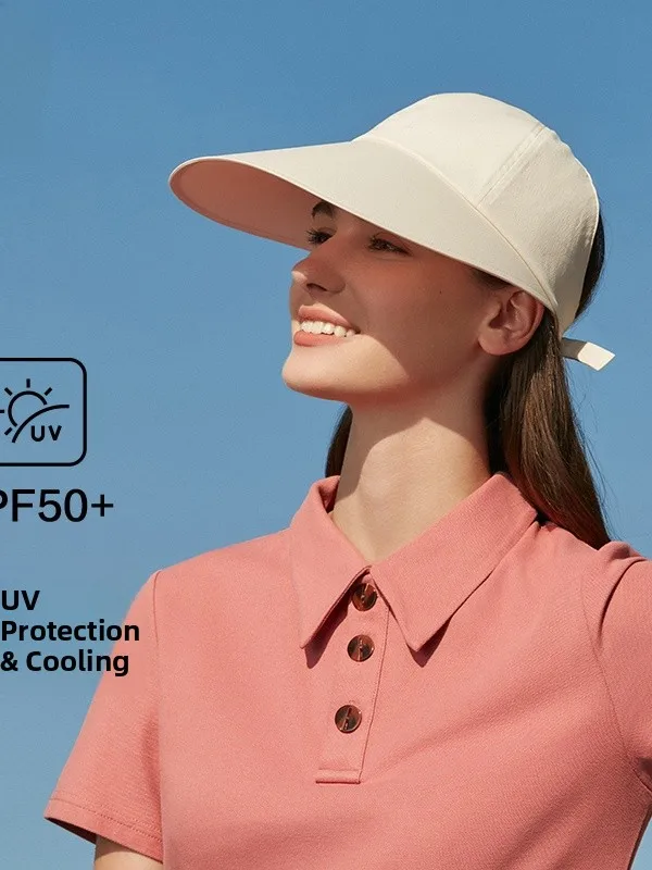 Banana Leaf Double-Sided UV Protection Baseball Cap Casual Outdoor Sunshade Hat Wide Brim Casual Style for Young Women
