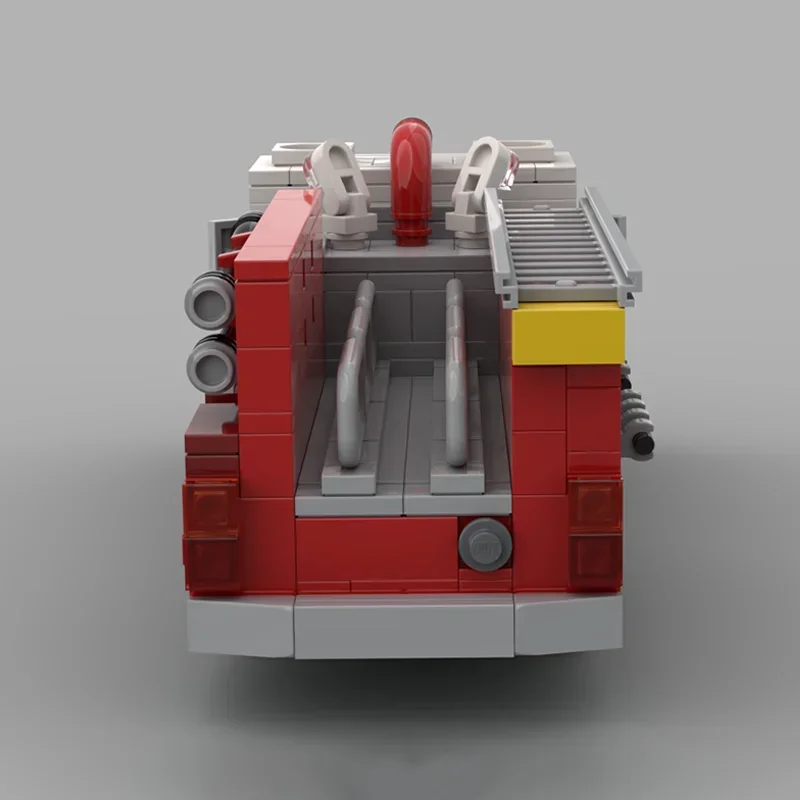 456pcs MOC Seagrave Fire Engine City Fireed Model Building Blocks Construction Festival Gifts DIY Education Toy Birthday