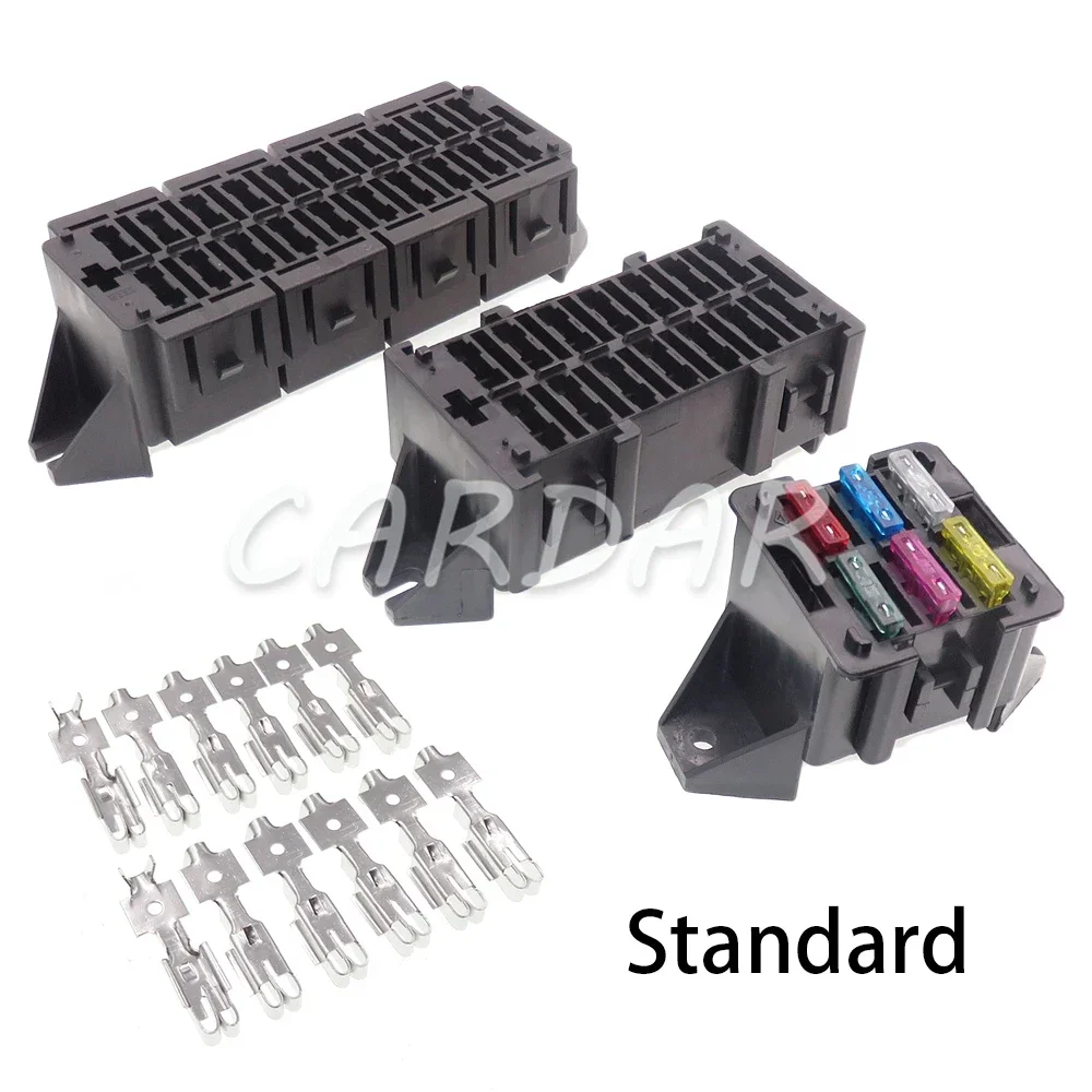 1 Set 6/14/20 Way AC Assembly Standard Car Fuse Holder Box Blade Fuse Block Automotive Multi-circuit Assembly Control Box