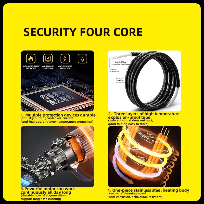 منظف البخار المنزلي التجاري ، تنظيف قلوي ، غطاء نطاق تكييف الهواء للمطبخ ، سيارة ، شو