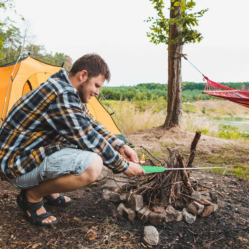 Pinzas para chimenea interior con gancho para briquetas para acampada, para parque reutilizable, personalizado