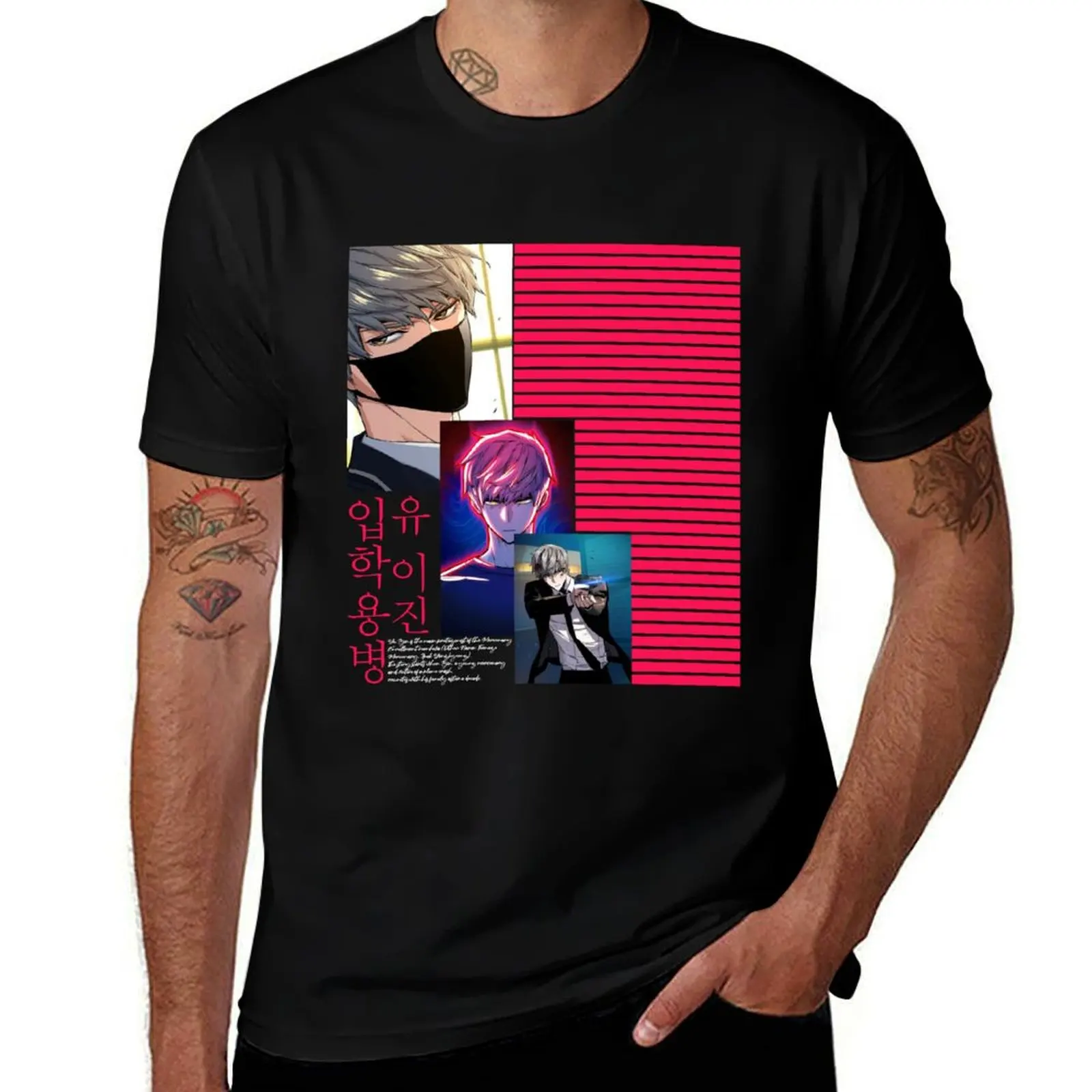 

Teenage Mercenary Manhwa T-Shirt korean fashion summer tops anime tshirt plus size men clothing