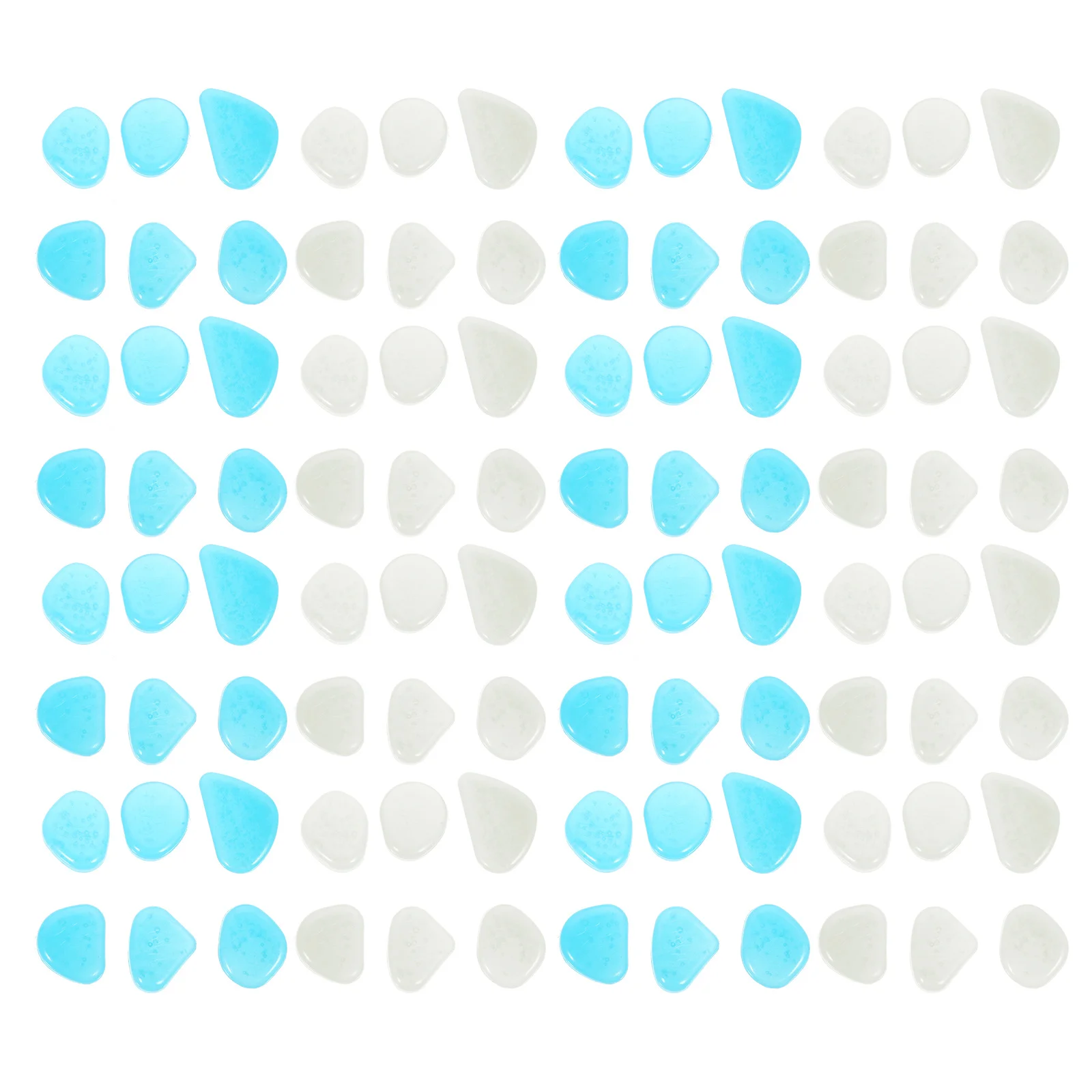 

200Pcs Bulk Resin Stones for Aquarium Glow in The Dark Landscape Rocks Luminous Fish Tank Decor Suitable for Saltwater