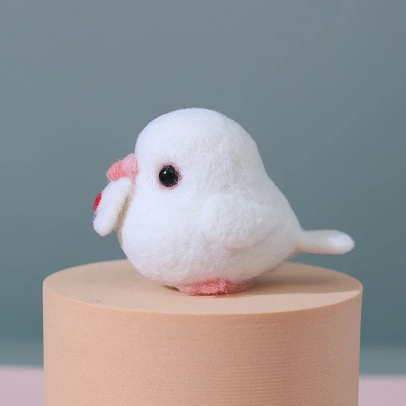 Carrier Pigeon Poke Poke Fun Diy Embroidery Wool Felt Cross-stitch Organizer Craft Stitch Needlework Needle Wool Felt Diy Kit