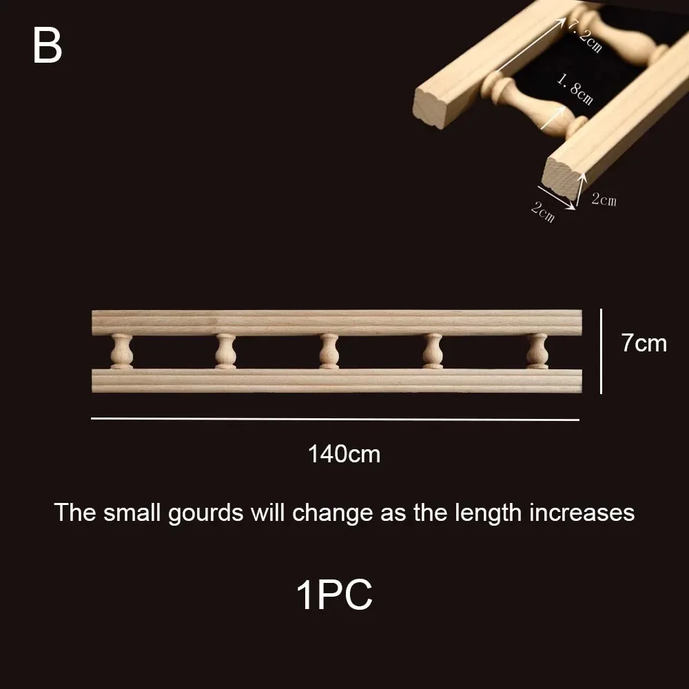 Houten Baluster Spindel Diy Meubels Speelgoed Home Decor Brug Kolom Applique Hout Kleine Kalebas Pilaren Wijn Hek Kast Ondersteuning