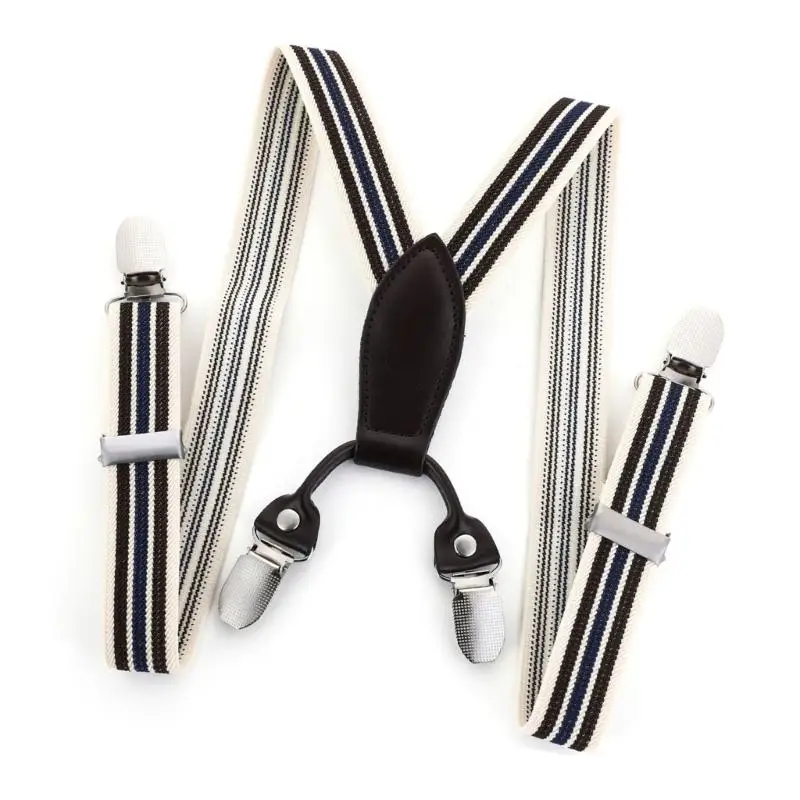 652F ファスナー弾性サスペンダー女性男性のシャツ滞在ベルト厚いサスペンダー子供のファッションアクセサリー