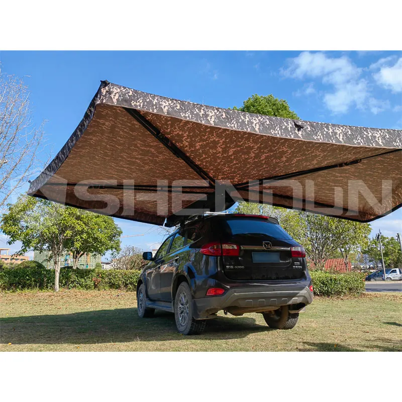 Factory Price Car Tent Roof Side 270 Awning With Sides Tent 4x4 Offroad Superior Durability 270 Awning Free Standing With Led