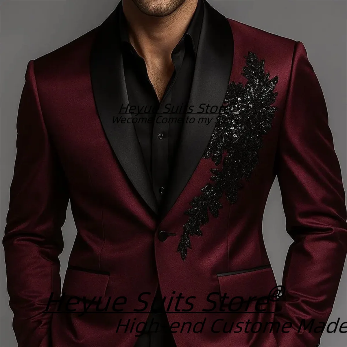 

Роскошные деловые мужские костюмы по индивидуальному заказу, облегающие свадебные смокинги с шалью и лацканами для жениха, комплекты из 2 предметов, мужские пиджаки для выпускного вечера, деловой костюм Homme