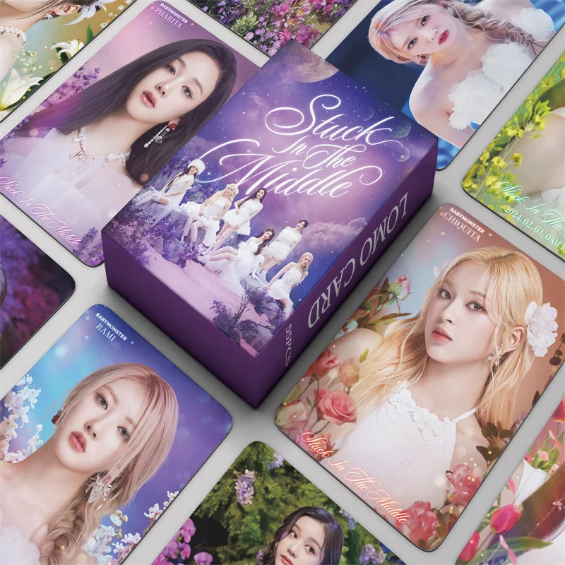 

KPOP 55 шт./комплект детский альбом в виде монстра, застрявшая в середине ломо-карточка, карта RAMI AHYEON Харам RORA PHARITA CHIQUITA RUKA, Фотокарточка