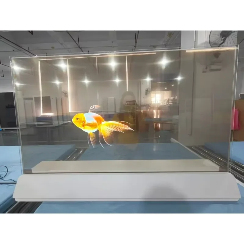 55 Inch Desktop High Resolution Transparent OLED Screen Display High Brightness Touch Screen Interactive OLED Clear Display