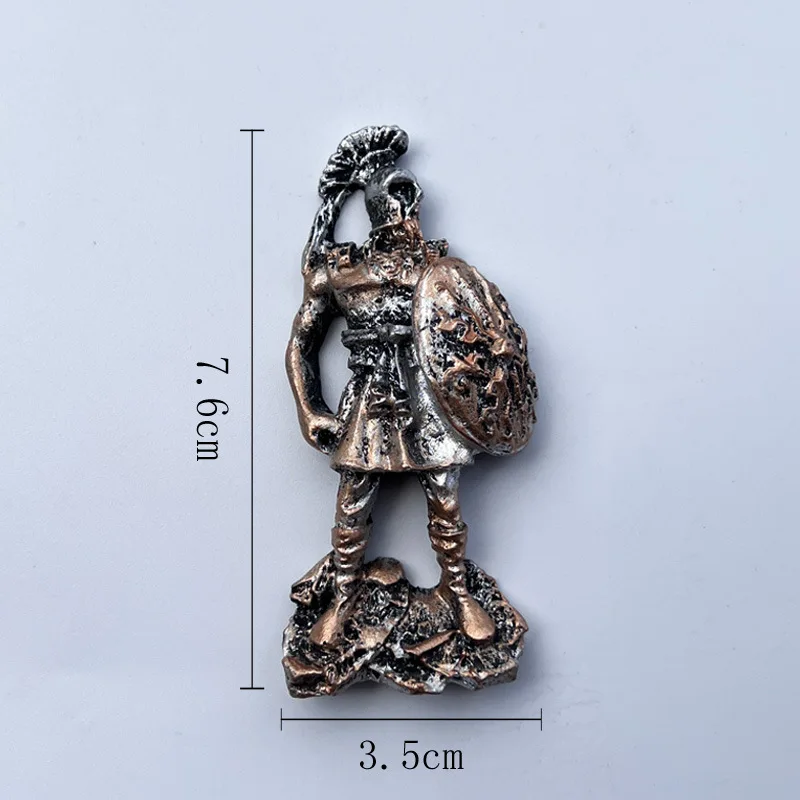 فارس أوروبا ثلاثية الأبعاد مغناطيس الثلاجة جمع الحرف اليدوية هدية السياحة تذكارية الراتنج مغناطيس الثلاجة ملصق ديكور المنزل #5