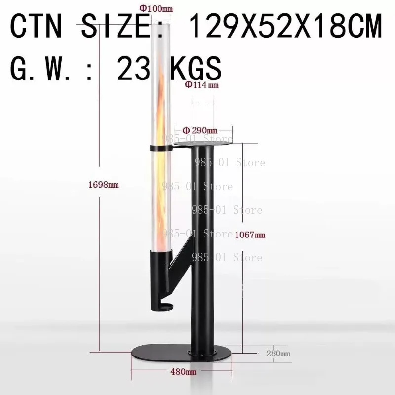 Camping Garden Heating Stove, High Efficiency Rocket Stove with Full Accessories for Patioe