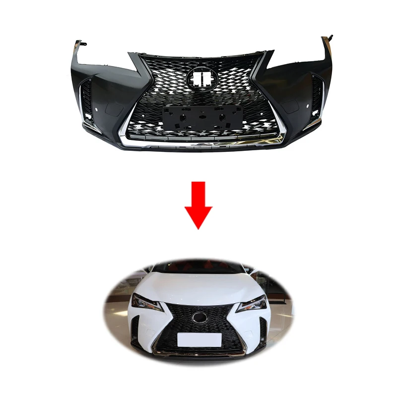 Upgrade Bodykit for Lexus UX200 UX250h 2018 Sports version body kit car Front Grill Front Bumper Lip