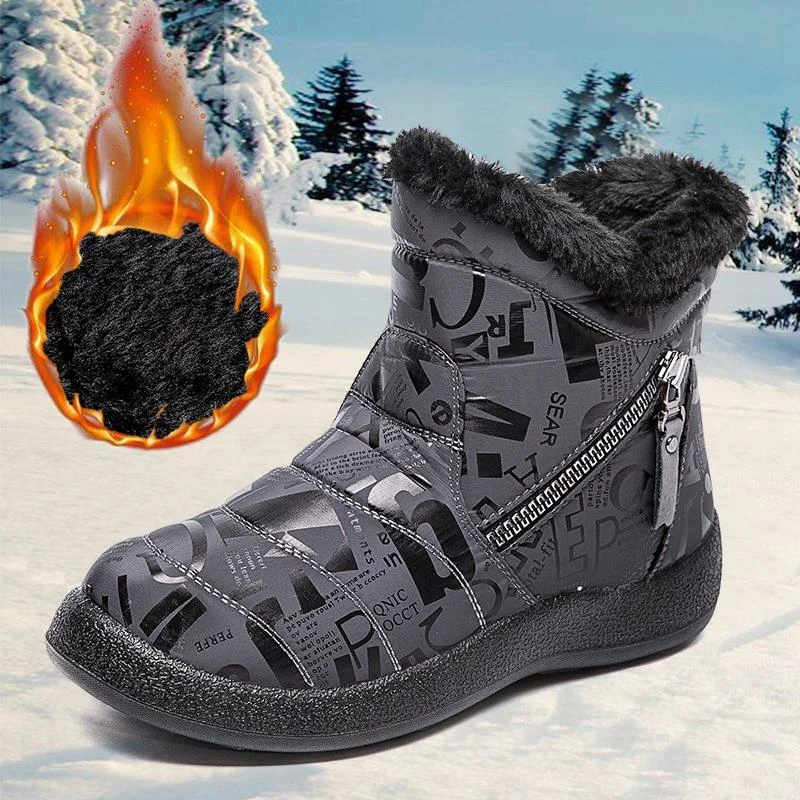 Snow Boots Women Casual Boots Ladies Waterproof Ladies Shoes Keep Warm Shoes Woman Fur Platform Botas Mujer Winter Footwear