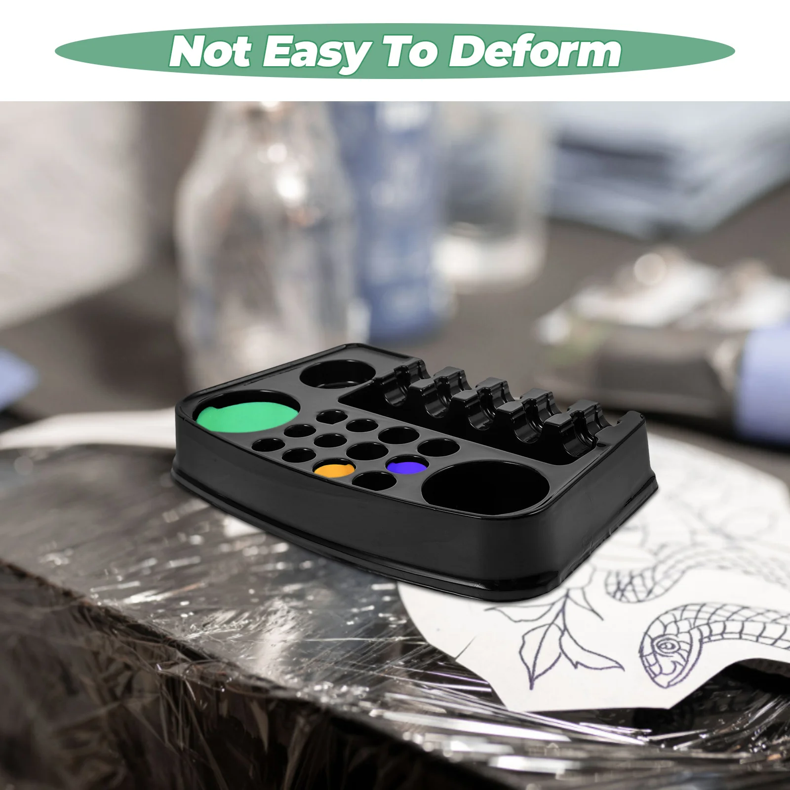 

12 шт., палитра пигментов для татуировки, практичные лотки для чернил для татуировки любителей и профессиональных художников, компактный дизайн