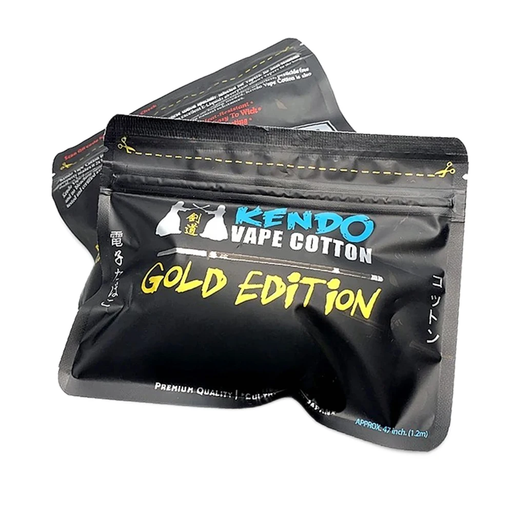 Coton Vaper Gold Edition, Mèches de fil chauffant bricolage, Atomiseur RDA, Précieux, Nouveau, K/h