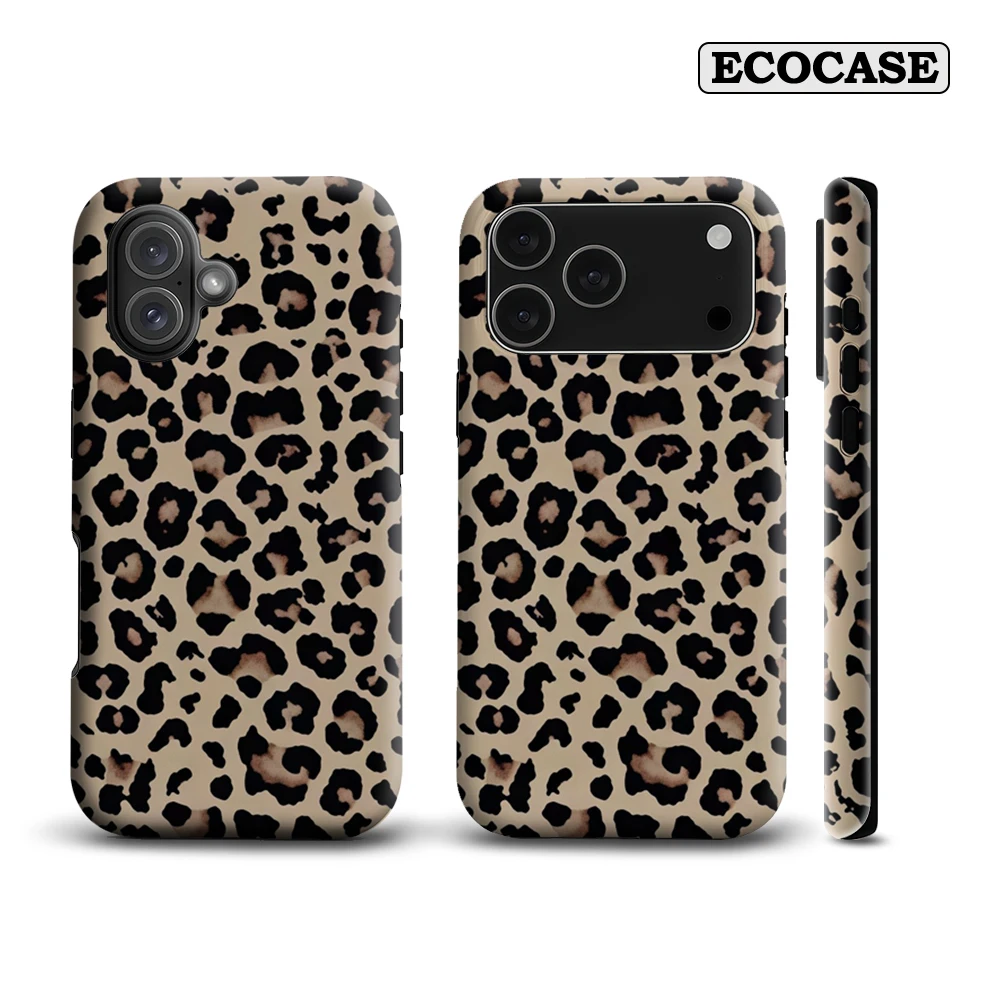 Leopardenmuster IPhone 17 Must-Haves Handyhülle für IPhone 17 16 15 14 13 12 11 Pro Max Plus Doppelschichtige Rückseite
