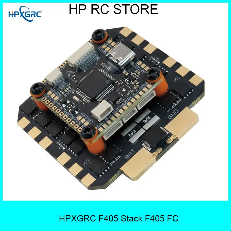 

HPXGRC F405 Stack F405 Flight Controller ICM42688P with 80A/100A ESC 3-8S LIPO 30.5x30.5mm for RC FPV Racing Drone