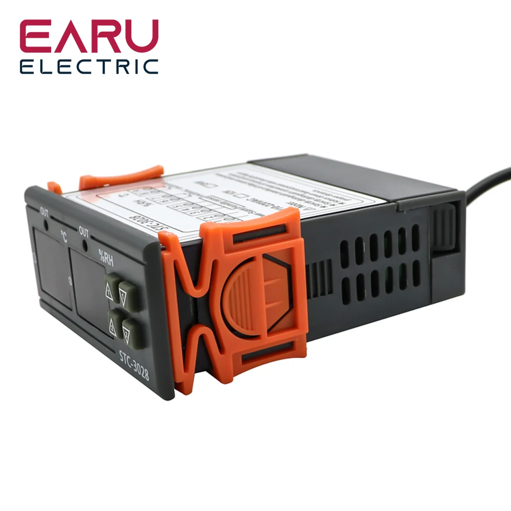 Imagem -06 - Duplo Controlador de Temperatura Digital Dois Saída Relé Dc12v dc 24v Ac220v Termorregulador Termostato com Aquecedor Térmico Stc3008