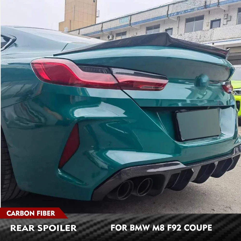 

For BMW G15 F92 M8 Coupe 2018-2022 Carbon Fiber Car Rear Trunk Racing Spoiler Wing Lip Car Rear Trunk Lid Boot Lip Body Kits