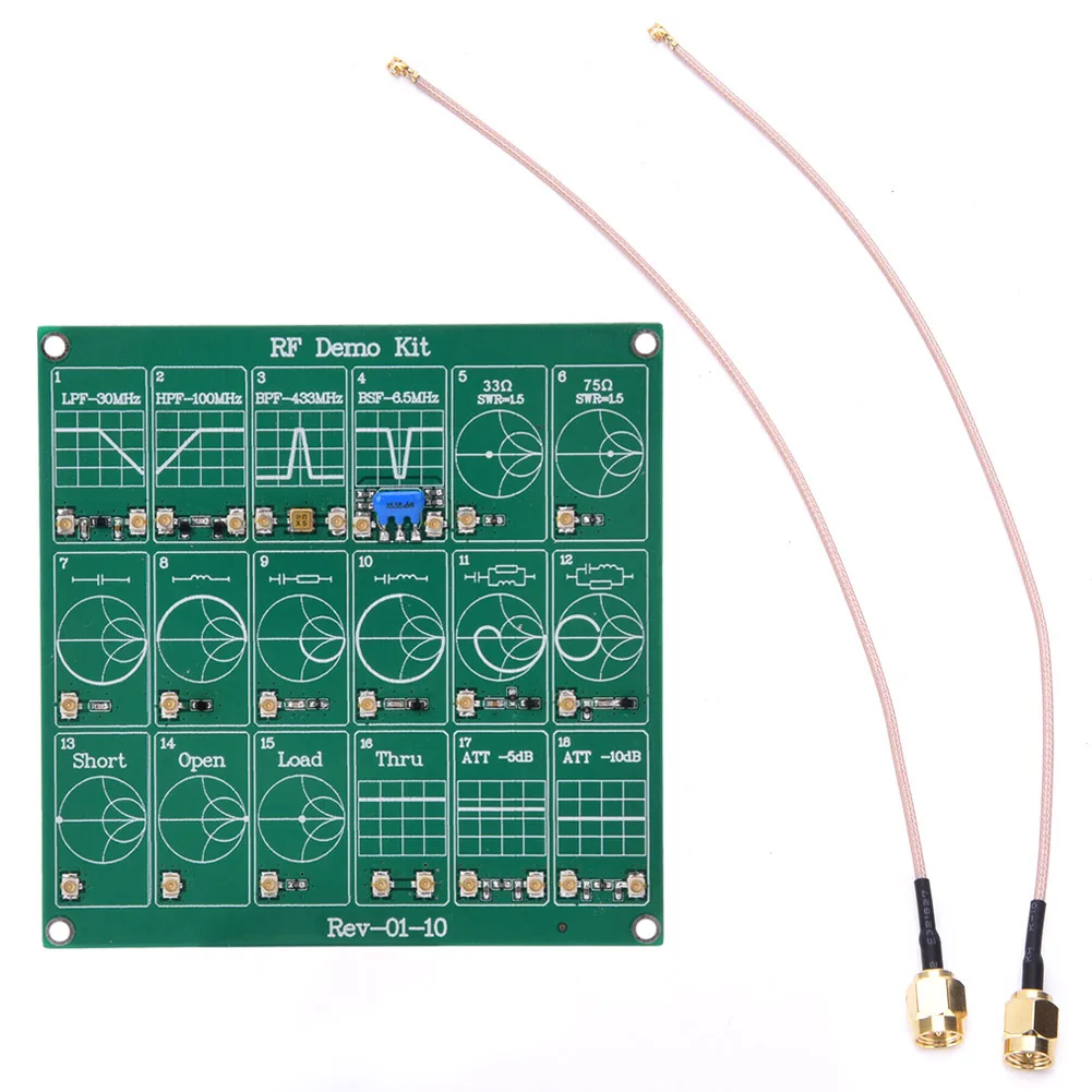 Radio Frequency Test Board RF Demo Kit RF Test Module Vector Network Analyzer Board Filter/Attenuator Module RF Demo Board