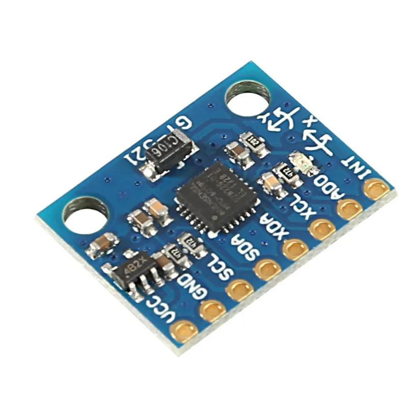 MPU-6050 module 3-axis acceleration gyroscope 6DOF GY-521 has code schematic