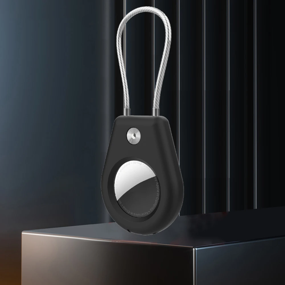 Для Apple AirTag брелок-держатель с проводом и кабелем, защитный чехол с защитой от потери, устойчивый к царапинам чехол для ключей, рюкзаки для вещей домашних животных