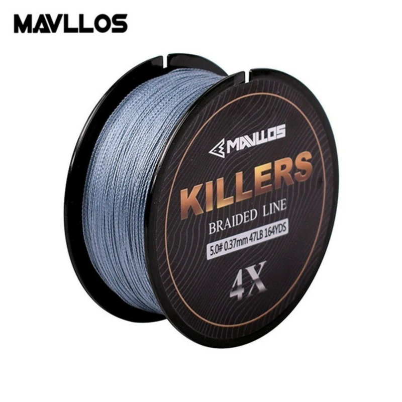 Mavllos 0.06-0.6mm 4-121Lb 4 Strands Braided Fishing Line 150m Super Strong Saltwater Multifilament 4W PE Fishing Line