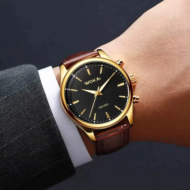 2024 buitenlandse handel nieuwe sentiment horloge klassieke retro mannen en vrouwen riem quartz horloge groothandel