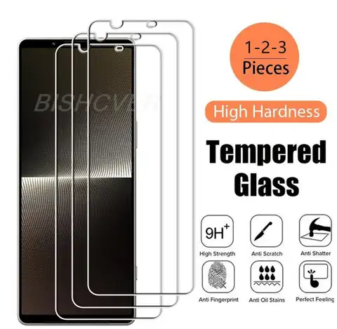 Tempered Glass For Sony Xperia 1 V  6.5" 2023 Sony Xperia 1 IV 1V XQ-DQ44 Screen Protective Protector Phone Cover Film
