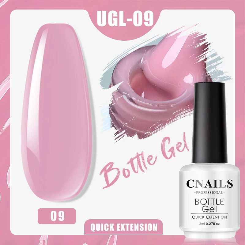 Regular Base Coat Gel Extension Nail Art Rubber UV Gel Soak Off Nail Polish Varnish Semi Permanent Glitter Nude Pink Base Coat