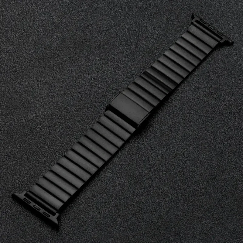 Stainless Steel Strap For Apple Watch Band 9 8 7 6 SE 5 4 Metal Link Bracelet iWatch Ultra 2 49mm 44mm 40mm 45mm 41mm 38MM 42MM