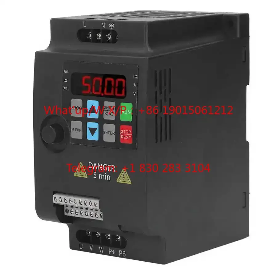 genuine product  1.5KW Variable Frequency Drive Inverter Frequency Converter Single AC220V Input 3 Phase AC0‑220V Output