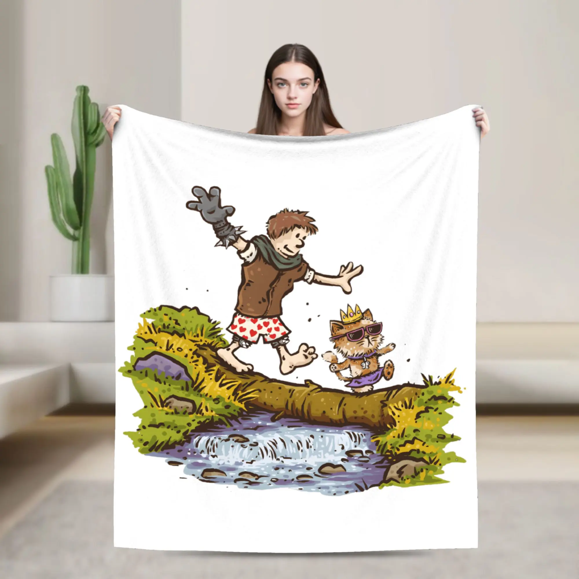 Carl And The Princess Dungeon Crawler Carl Soft Blanket  Children Plush Throw Blanket Fashion Couch Chair  Sofa Bed Cover