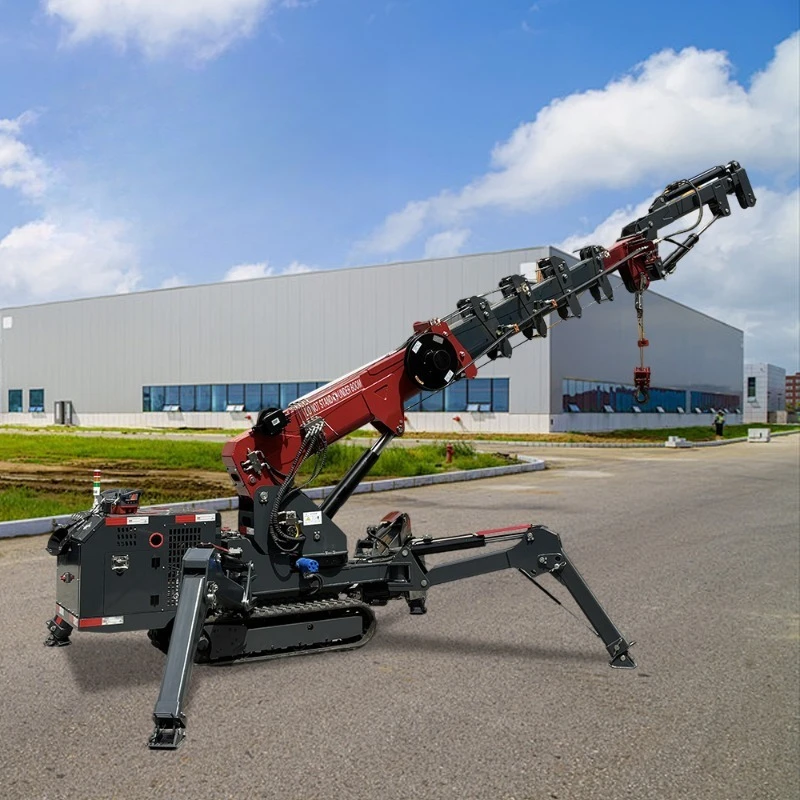 3 Ton Building Crawler Mobile Spider Crane Mini 3ton Small Tracked Spider Crane