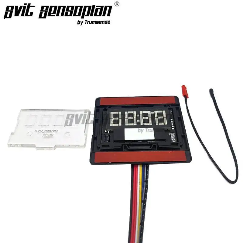 

K3103B-S7-WW Hand Sweep Sensor Time Temperature Dimming Touch Switch with Anti-fog Film On Off Control for Bathroom LED Mirror