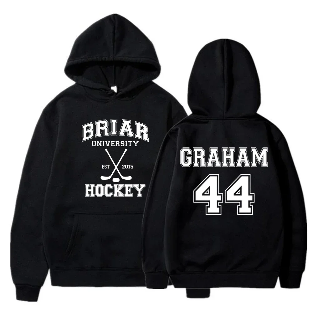 Briar University Graham 44 Hockey 2 Side Hoodies Off Campus Hockey Romance Hoodie Unisex Casual Hooded Sweatshirt Bookish Gift
