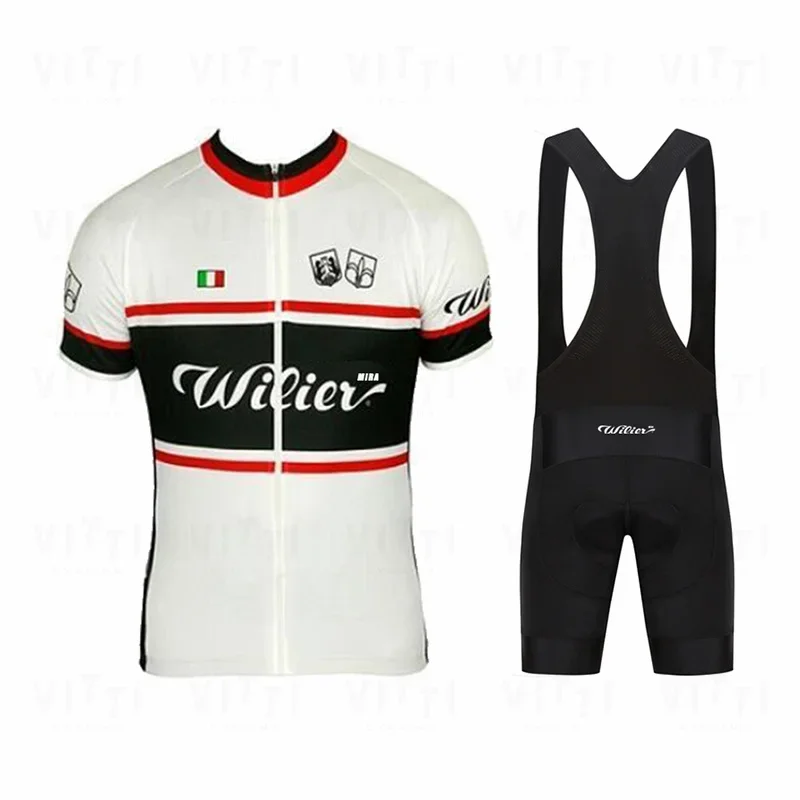 mira Wilier Breathable Mesh Short sleeve Jersey Bike uniform Sports Bicycle Clothing MTB maillot ciclismo Cycling shorts set