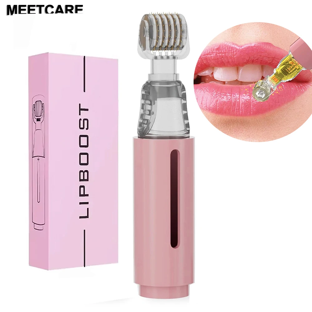 

105PIN Derma Roller Titanium Needle Lip BOOSTER Microneedle Dermaroller Face Massage for Face Lip Calp Beard Beauty Skin Care
