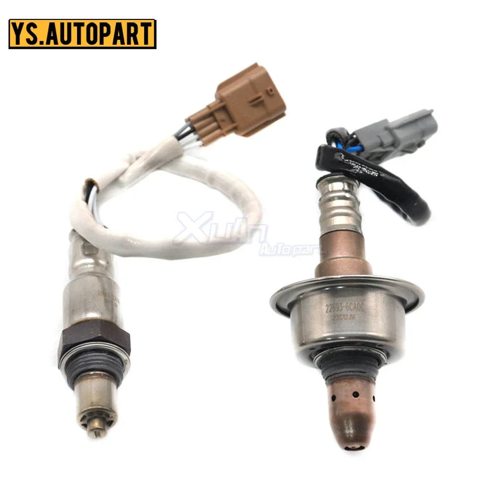 2pcs Up+Downstream Air Fuel Ratio Lambda O2 Oxygen Sensor 22693-6CA0C 226A0-5CA0A for Nissan Murano Rogue Infiniti Q50 Q60 16-23