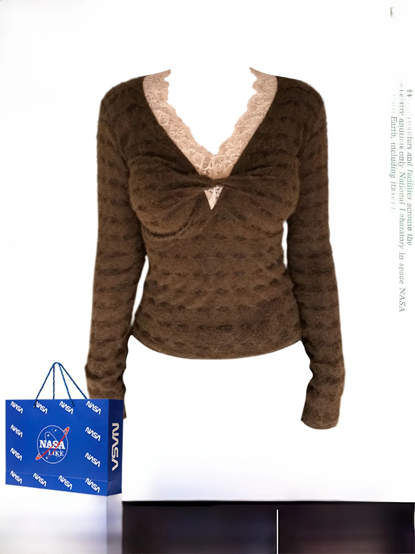 

Женская облегающая футболка с v-образным вырезом и v-образным вырезом из двух частей Long Sve, осенне-зимний высококачественный топ для внутренней одежды