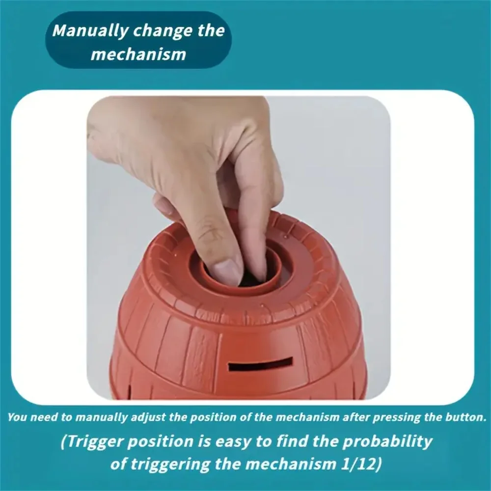 Pirate Barrel Game Interactive Pop-Up Pirate Toy Bucket with Swords Puzzle Action Game for Family Kids Tabletop Entertainment image 6
