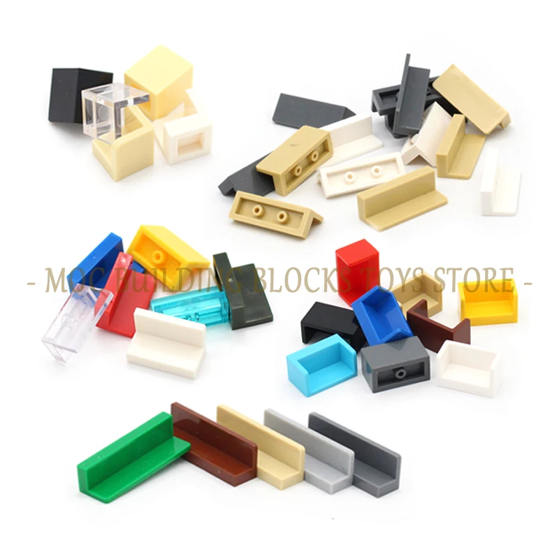 

MOC Parts Brick Panel with Rounded Corners and 2 Sides Building Blocks DIY Education Classic Piece Compatibility Accessory Toys