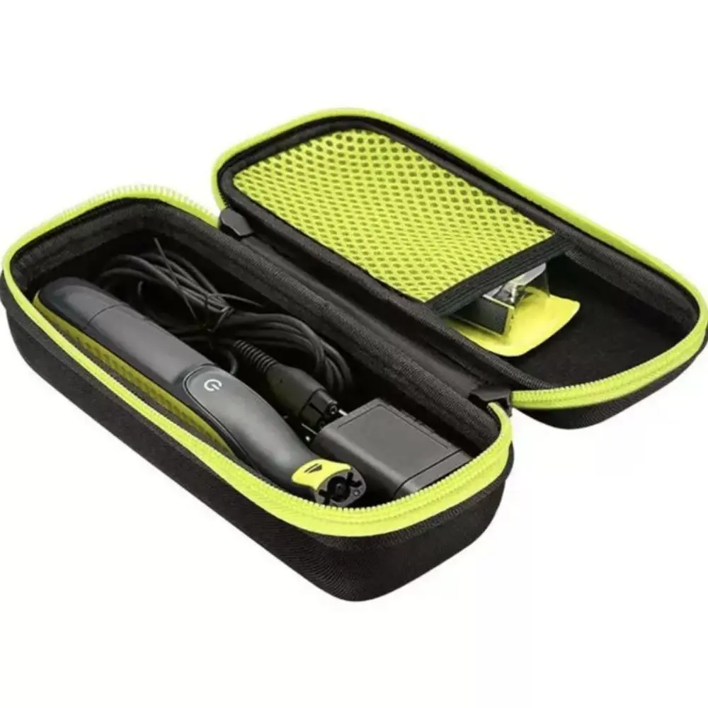 Anti-fall Razor Storage Case Splash Proof Dustproof EVA Storage Box Shockproof with Lanyard for Philips One Blade QP series