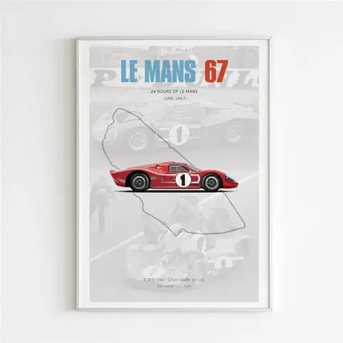 Initialer-D AE86 Racing Car Canvastavla Poster F1 & GTR Le Mans-bana Väggkonstmålning för heminredning 8 best sales bilväggkonst - №4