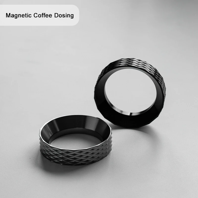 51mm/53mm Universal Coffee Machine Handle Magnetic Anti-Fly Powder Ring Coffee Grinder Powder Catching Ring Coffee Accessories