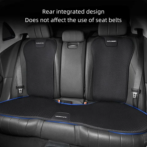 Breathable Ice Silk Car Front/Rear Seat Cover For Mitsubishi Outlander 3 XL 2008 PHEV Non-slip Auto Seat Protector Cushion Pad 10 best sales honda civic 2008 seat covers - №4