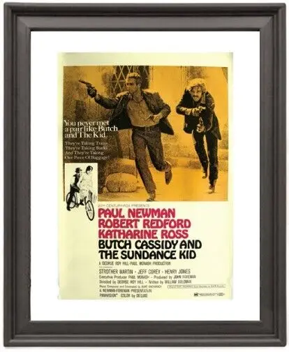 

Framed Poster Butch Cassidy Sundance Kid Poster Photo Paper Print Picture Frame 16x12 inch